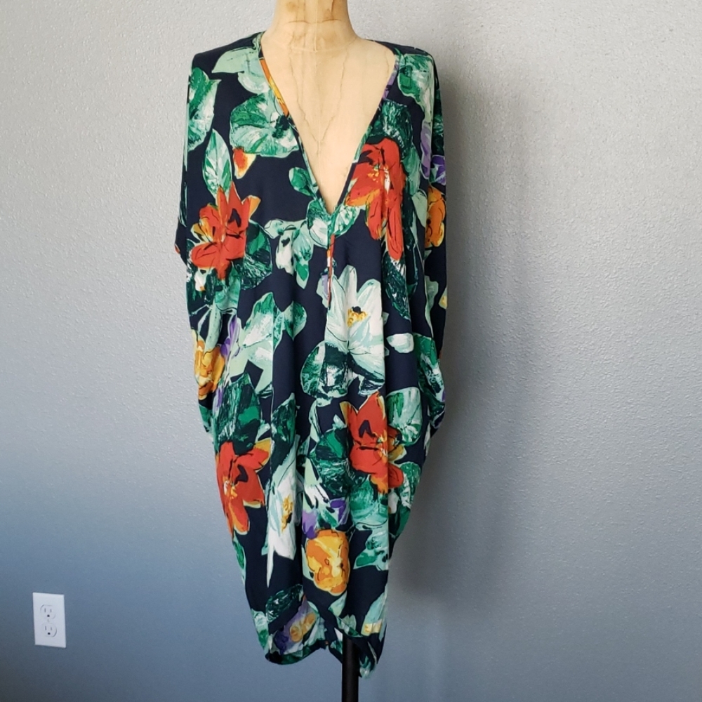 GAP floral water lily  swimsuit cover up
